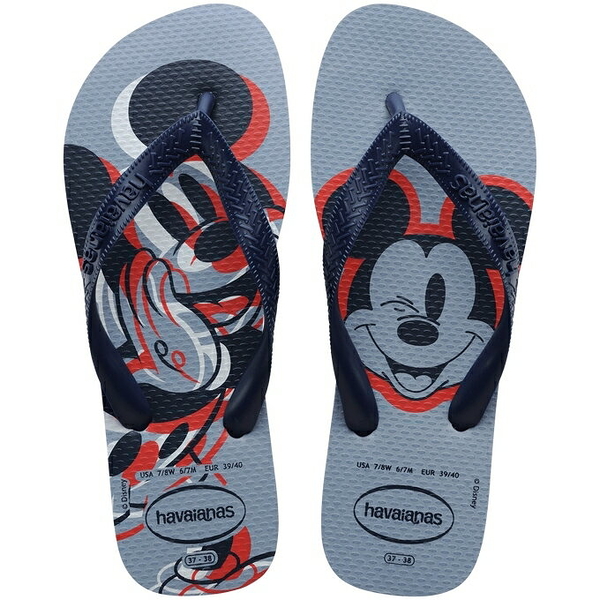 havaianas 哈瓦士 巴西人字拖 男款 Top disney 疊印米老鼠 涼鞋 拖鞋 夾腳拖 海灘鞋【南風百貨】