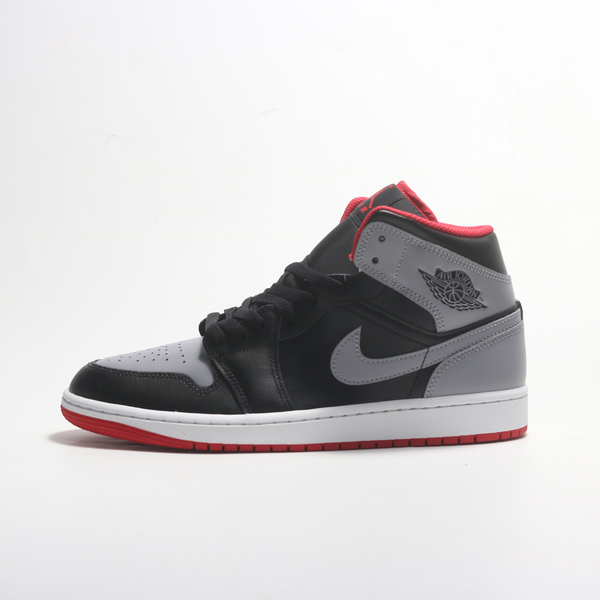 NIKE 休閒鞋 AIR JORDAN 1 MID 黑灰 AJ1 中筒 男 DQ8426-006 product thumbnail 4