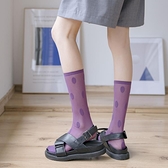 三雙丨蕾絲襪子女水晶襪透明紫色中筒襪長筒玻璃絲春夏薄款【慢客生活】