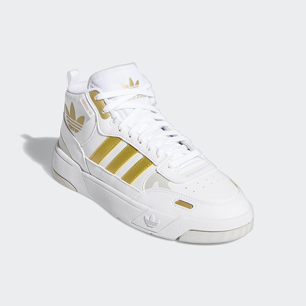 【現貨】Adidas Post Up 女休閒鞋 高筒 皮革 白 金【運動世界】H00220 product thumbnail 3