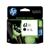 HP 原廠黑色高容量墨水匣 CH563WA 61XL 適用 Deskjet 1050/1000/1010/1510/2000/2050/2510/2540/3000/3050