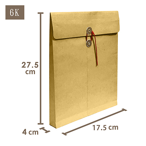 6K附繩立體牛皮公文袋/文件袋(直式)7LT206 17.5x27.5x4cm