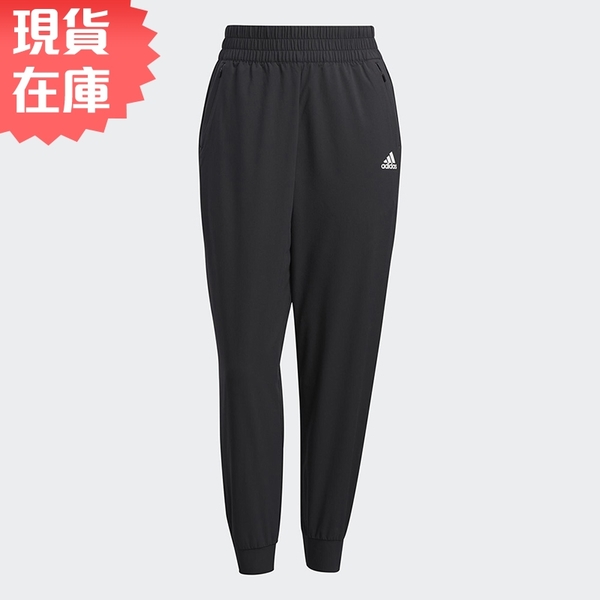 【五折出清】Adidas FUTURE ICONS 女 長褲 梭織 拉鍊口袋 縮口 黑【運動世界】GP0643