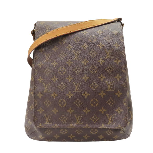 【二手名牌brand off】louis vuitton lv 路易威登 原花 pvc塗層帆布 musette 王菲 肩背包 m51256