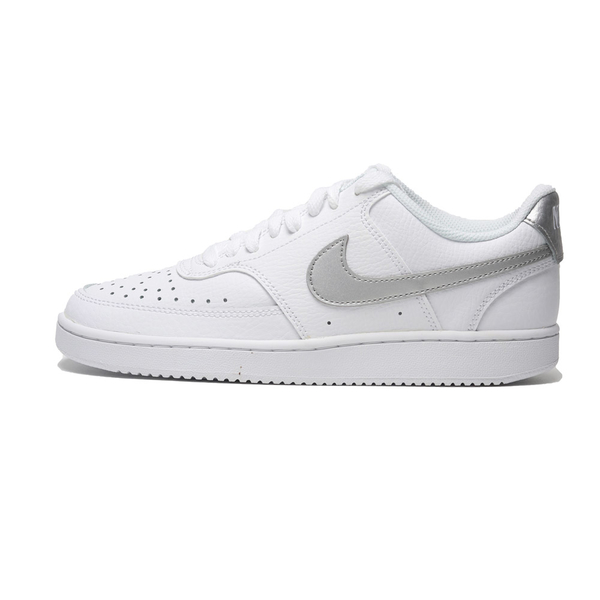 NIKE 休閒鞋 WMNS COURT VISION LOW 白 銀灰 女 CD5434-111 product thumbnail 4