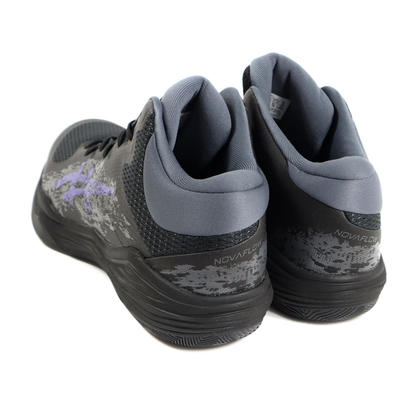 亞瑟士 ASICS NOVA FLOW 2 運動鞋 籃球鞋 黑/紫 男鞋 1063A071-001 no662 product thumbnail 3