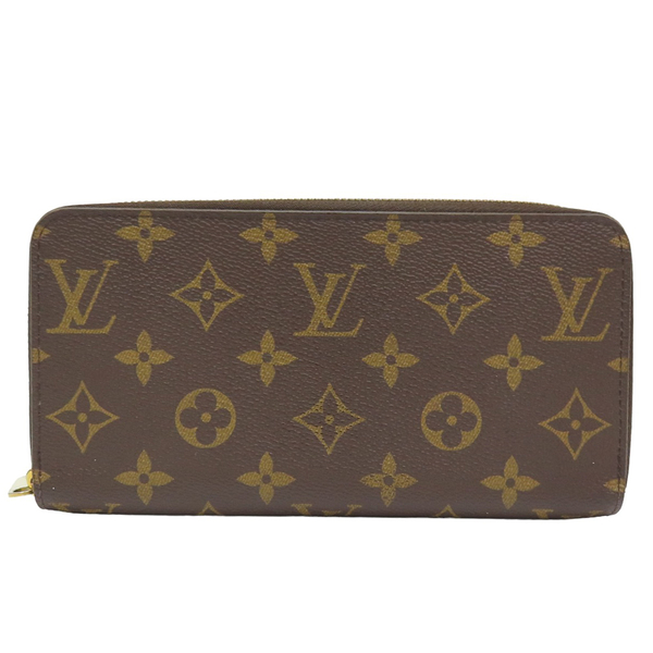 【二手名牌BRAND OFF】LOUIS VUITTON LV 路易威登【再降價】原花 PVC塗層帆布 罌粟紅 拉鏈長夾 M41896