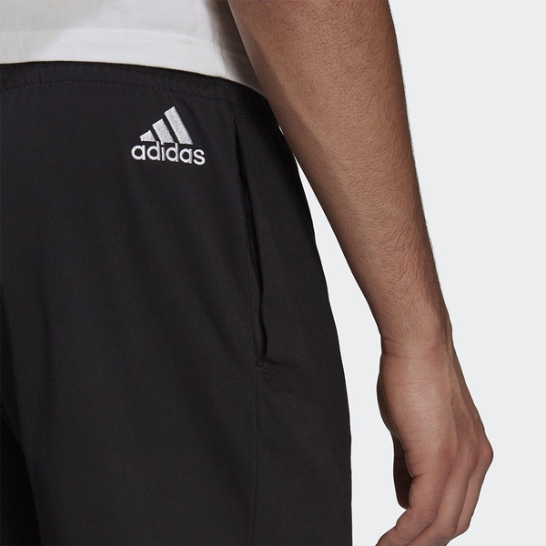 【現貨】Adidas AEROREADY ESSENTIALS 男裝 短褲 吸濕排汗 鬆緊腰 口袋 黑【運動世界】GK9604 product thumbnail 5