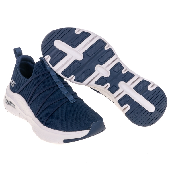 Skechers 襪套式 Arch Fit-All Tied 女 藍 休閒 運動鞋 149564NVY product thumbnail 4