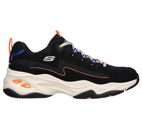 Skechers Men D'Lites 4 男復刻老爹鞋 記憶鞋墊 輪胎大底 KAORACER 894098BKMT