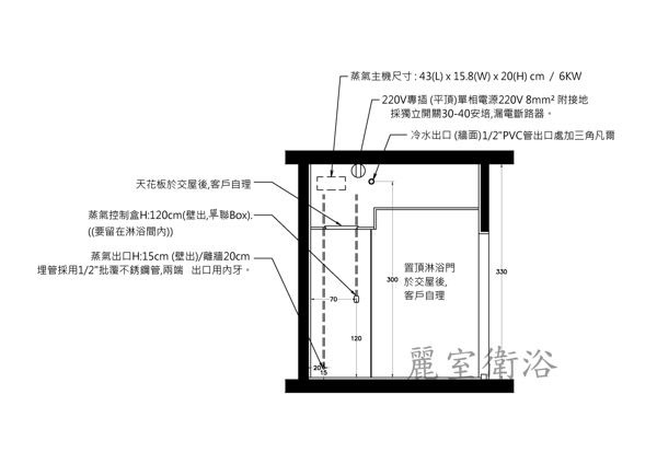 【麗室衛浴】蒸氣機 美國原裝 STEAMIST 7KW 溫控(豪華型）有溫度設定 product thumbnail 7