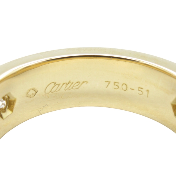 【二手名牌BRAND OFF】Cartier 卡地亞 Love系列 18K金 三顆鑽石 戒指 #51 product thumbnail 4