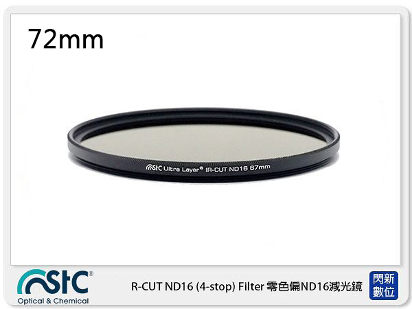 STC IR-CUT 4-stop ND16 Filter 零色偏 減光鏡 72mm (72,公司貨)