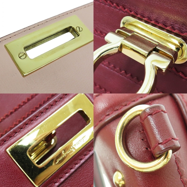 【二手名牌BRAND OFF】Salvatore Ferragamo 費拉格慕 紅色 牛皮 Sofia 兩用包 (有破洞) F2-21 product thumbnail 9