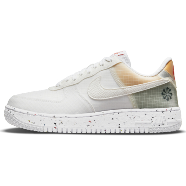 NIKE AIR FORCE 1 CRATER 男鞋 休閒 穩定 復古 半透明 坑紋 白橘綠【運動世界】DH2521-100