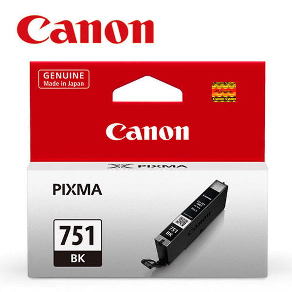 CANON CLI-751BK 原廠黑色墨水匣 product thumbnail 2