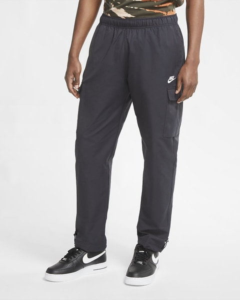 Nike NSW 男款黑色工裝休閒長褲-NO.CU4326010