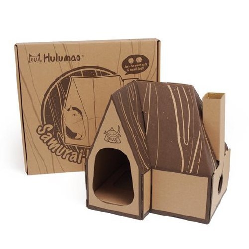 呼嚕貓 武士屋貓抓板 透氣佳又有煙囪的可愛小屋，入口大門適合各種體型的貓咪！ product thumbnail 4