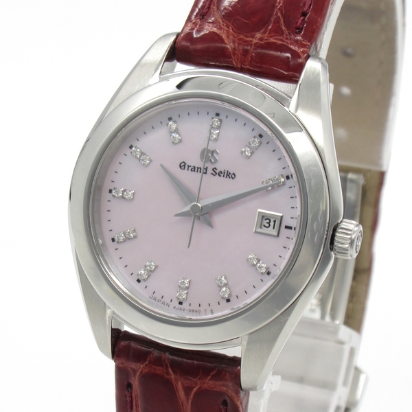 【二手名牌BRAND OFF】SEIKO 精工錶 粉色 不鏽鋼 皮革 石英 腕錶 product thumbnail 2