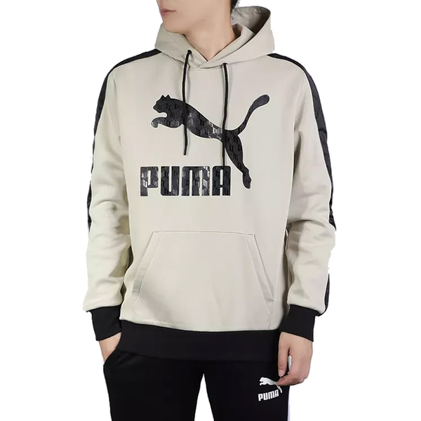 Puma Luxe 男 米白 連帽上衣 長袖 棉質 帽T 流行系列 運動 休閒 法國毛圈 棉T 長袖 59673932 product thumbnail 2