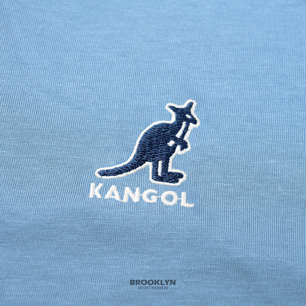 KANGOL 短袖 短T 中性 涼感 水藍 胸口小LOGO (布魯克林) 6225101781 product thumbnail 3