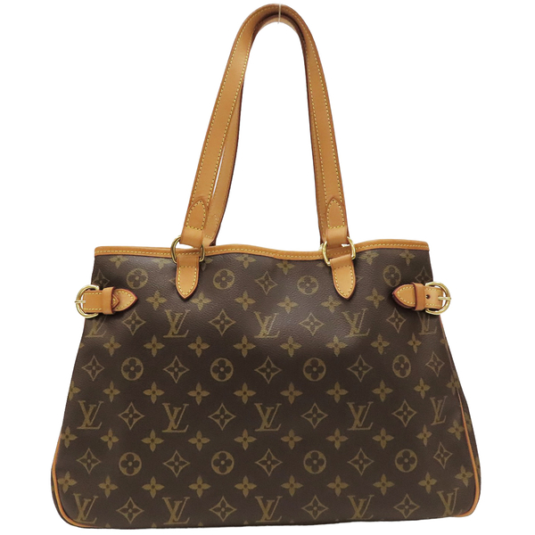 【二手名牌BRAND OFF】LOUIS VUITTON LV 路易威登 原花 PVC塗層帆布 Batignolles Horizontal 托特包 M51154