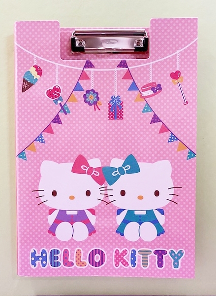 【震撼精品百貨】Hello Kitty 凱蒂貓~三麗鷗 KITTY 日本A4文件夾/板-粉點#25039