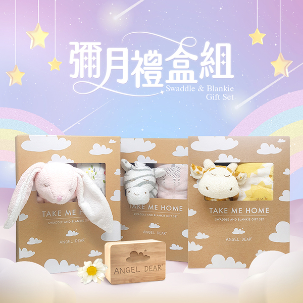 美國 ANGEL DEAR 新生兒彌月禮盒組 (沁涼小冰棒+安撫巾) 多款可選【南風百貨】 product thumbnail 9