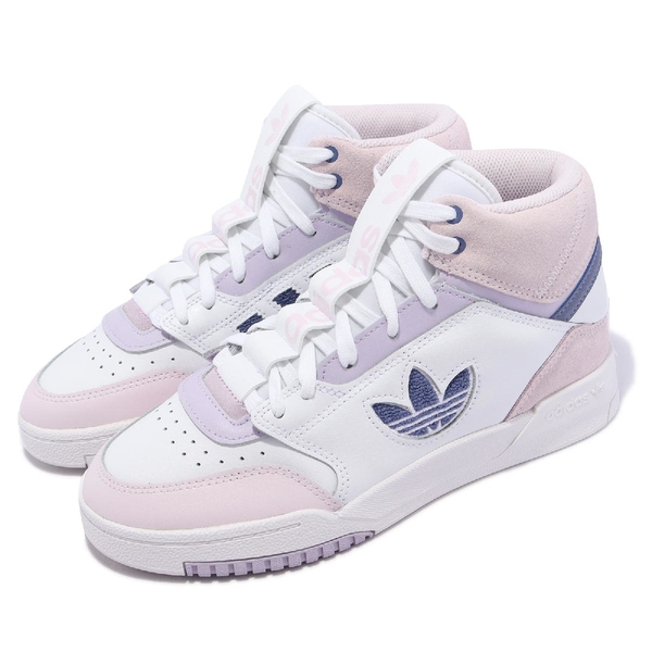 adidas 休閒鞋 Drop Step XL W 白 紫 愛迪達 三葉草 女鞋 運動鞋 【ACS】 FZ5722