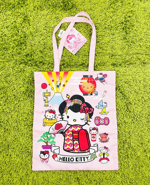 【震撼精品百貨】Hello Kitty_凱蒂貓~日本SANRIO三麗鷗 KITTY手提袋-藝妓*14627