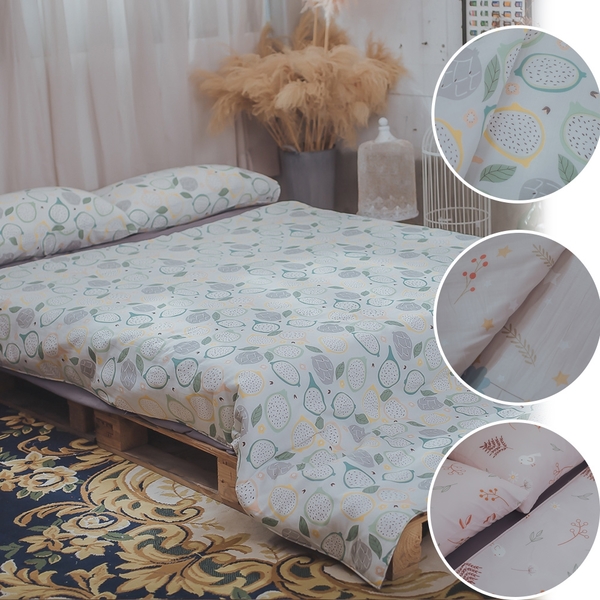 二層紗 Q1雙人加大床包三件組 多款可選 夏日熱銷款 台灣製 棉床本舖