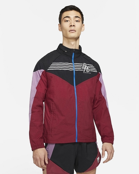 NIKE防風外套 Windrunner BRS 男款紅黑紫拼接色運動後必穿 四季皆可 DC9945010