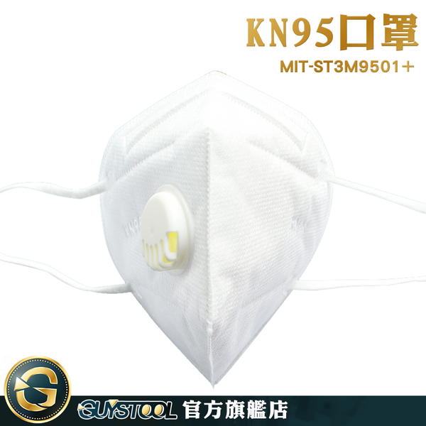 GUYSTOOL 折疊口罩 魚嘴口罩 口罩支撐架 ST3M9501+ 拋棄式口罩 獨立包裝 人體工學設計 白色口罩 product thumbnail 3