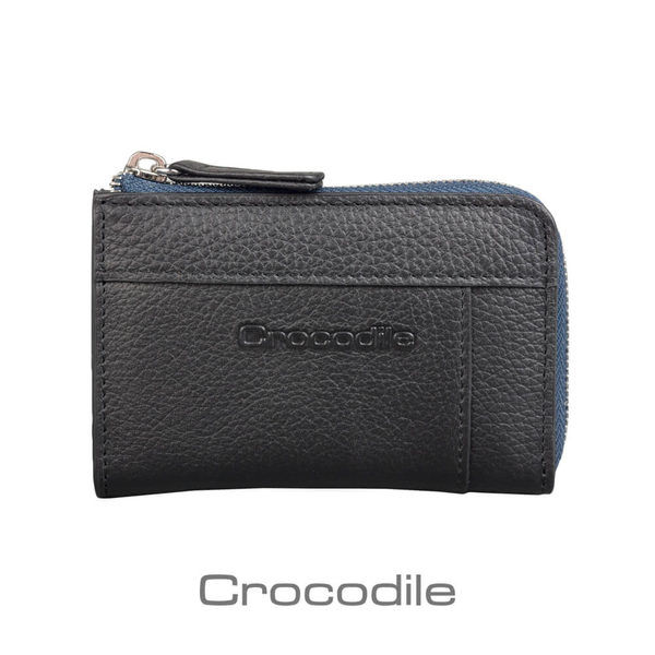 【Crocodile 鱷魚皮件】荔紋系列Easy輕巧零錢包-0103-08004-黑咖兩色 product thumbnail 2