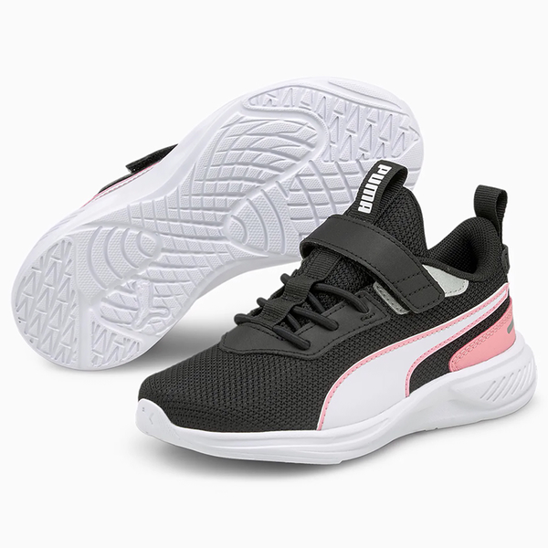 PUMA Scorch Runner Mesh AC 童鞋 中童 慢跑 魔鬼氈 緩衝 輕量 黑 粉【運動世界】19546203 product thumbnail 2