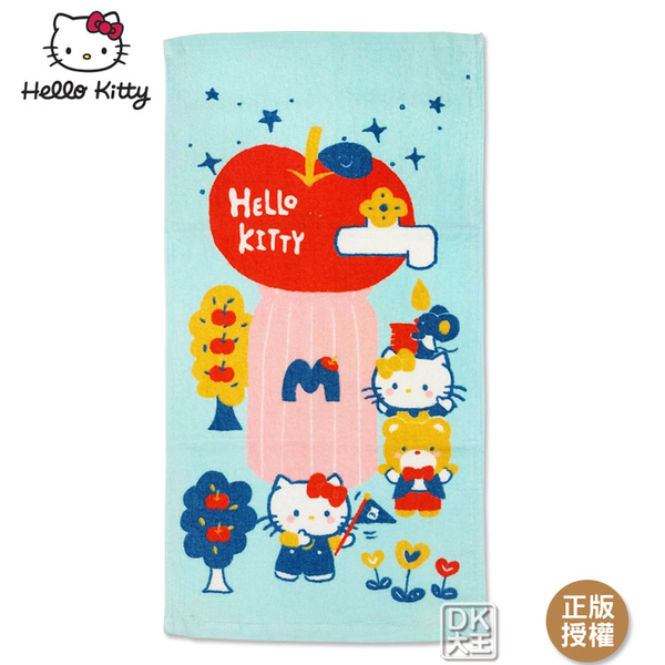 凱蒂貓 Kitty 甜點夢幻世界 純棉童巾 兒童毛巾【DK大王】 product thumbnail 2