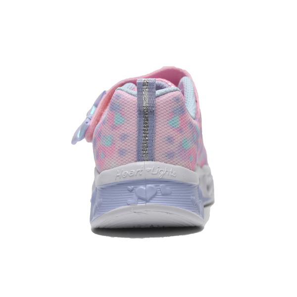 SKECHERS 童鞋 HEART LIGHTS 粉紅 愛心 發光 燈鞋 小童 302691NPKLV product thumbnail 6