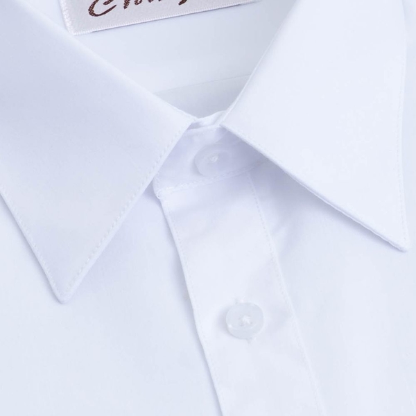 【CHINJUN/35系列】勁榮抗皺襯衫-短袖、素色白、s8001 product thumbnail 3