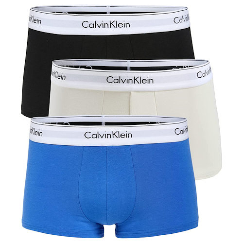 calvin klein 男彈力四角內褲3件裝