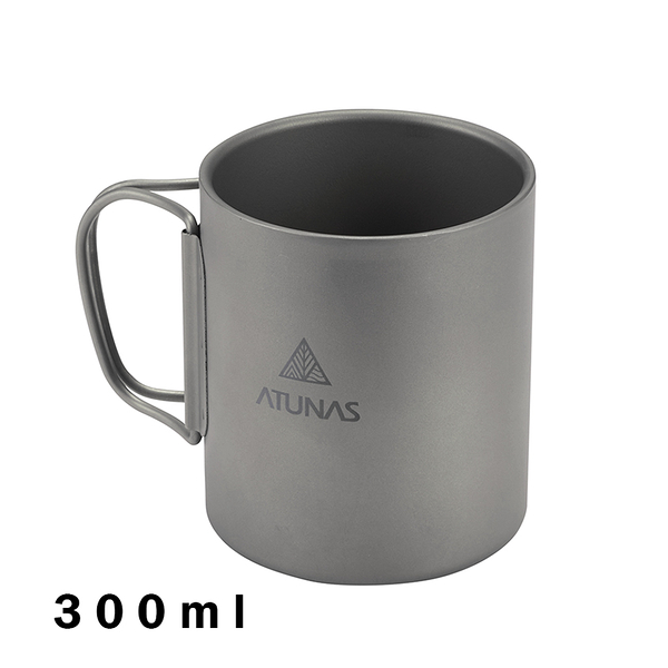 ATUNAS雙層鈦隔熱隨行杯300ml(歐都納/露營杯/登山/野餐/無毒環保)