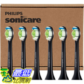 [美國直購] Philips Sonicare 電動 牙刷頭 DiamondClean Standard Black 6-pack 適用DiamondClean/FlexCare _C616245