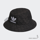 Adidas 帽子 漁夫帽 滿版 印花 黑【運動世界】IB9194