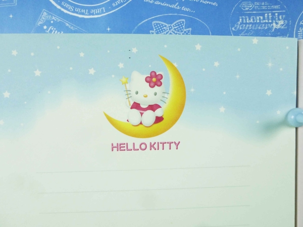 【震撼精品百貨】Hello Kitty 凱蒂貓~信紙組~雙色圖案(粉藍)【共1款】 product thumbnail 2