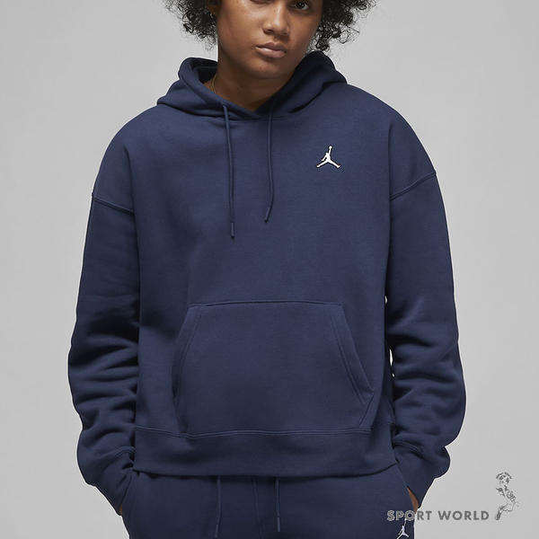 Nike 女裝 連帽 長袖 休閒 Jordan 刷毛 藍【運動世界】DQ4459-410