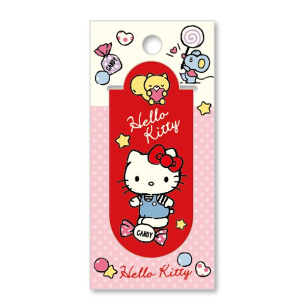 Sanrio三麗鷗 磁性書籤1入-Hello Kitty凱蒂貓紅