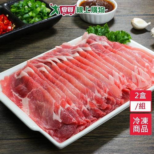 黑豬梅花火鍋片2盒/組(500G/盒)【愛買冷凍】