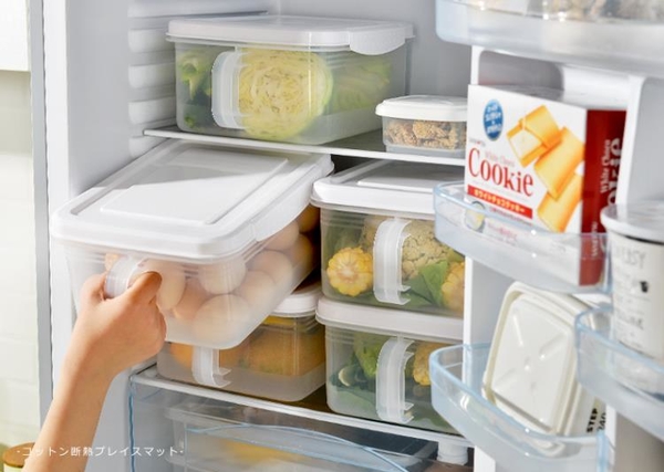 廚房大號提手廚房雜糧密封罐 塑料五谷收納罐儲物罐冰箱收納盒