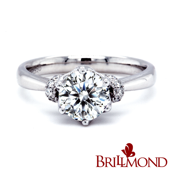 【BRILLMOND JEWELRY】GIA 1克拉 PT950鉑金 珍藏六爪鑽戒(H/I1 PT950鉑金)