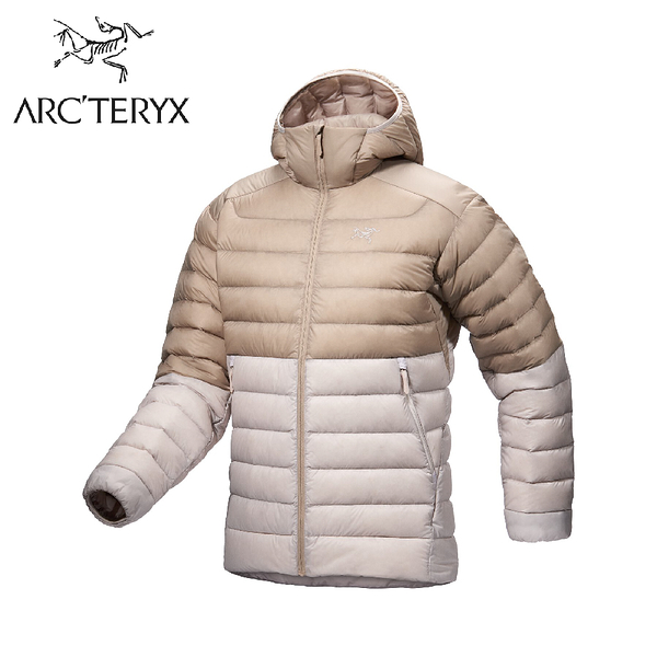 【ARC'TERYX 始祖鳥 男 Cerium 羽絨連帽外套《煙燻棕/暖石灰》】X000007313/保暖外套/羽絨衣/輕羽絨