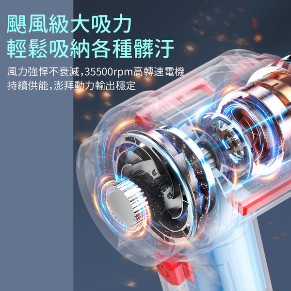 手持式吸塵器 無線手持吸塵器 車載吸塵器 帶充電底座 product thumbnail 6